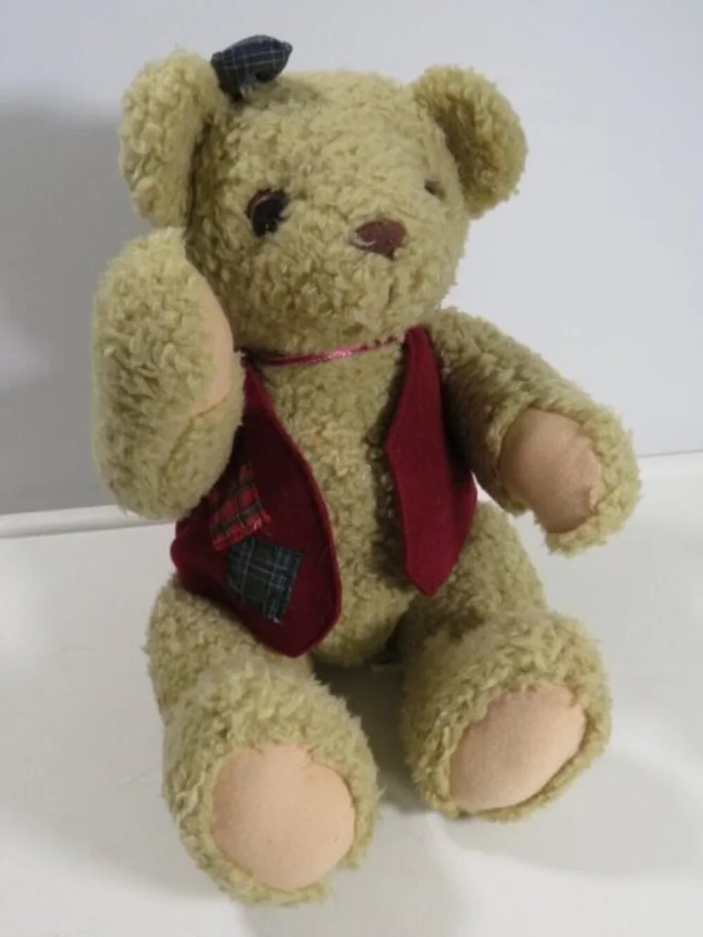 Vintage Teddy Bear Plush Lot of 3 Hallmark Tyler Teddy Geppeddo Fiesta Christmas